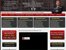 Tablet Screenshot of personalinjuryattorneymariettaga.semraulawfirm.com